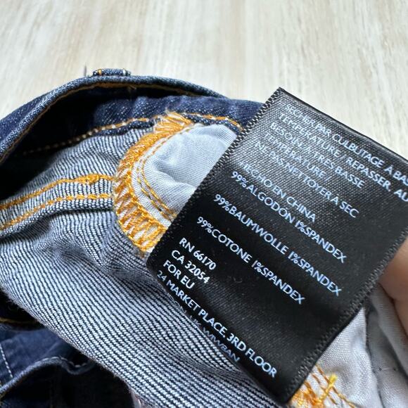 BDG Urban Outfitters Relaxed Straight Button Fly High Rise Denim Jeans Size 28 - Picture 14 of 16